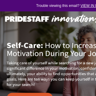 Self-Care: How to Increase Motivation During Your Job Hunt