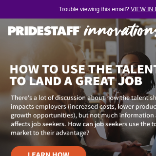 How to Use the Talent Crisis to Land a Great Job