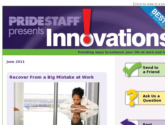 Innovations: Recover From a Big Mistake at Work